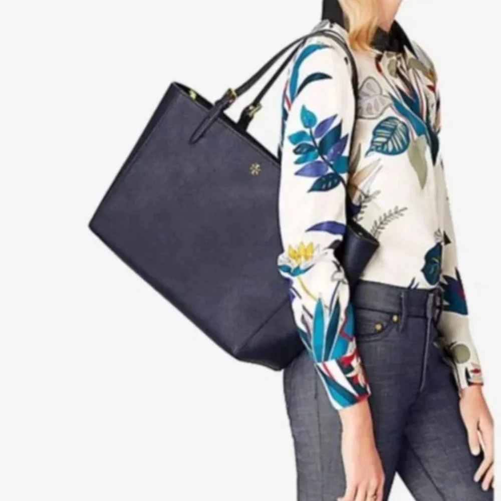 tory burch black tote bag